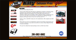 Desktop Screenshot of katyexhaustprosplus.com