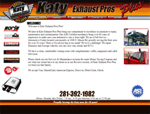 Tablet Screenshot of katyexhaustprosplus.com